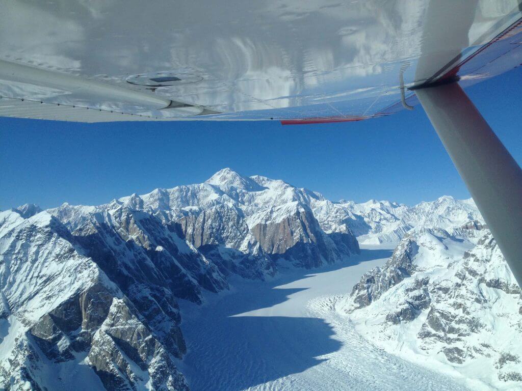Alaskan glacier in Talkeetna Mountains
