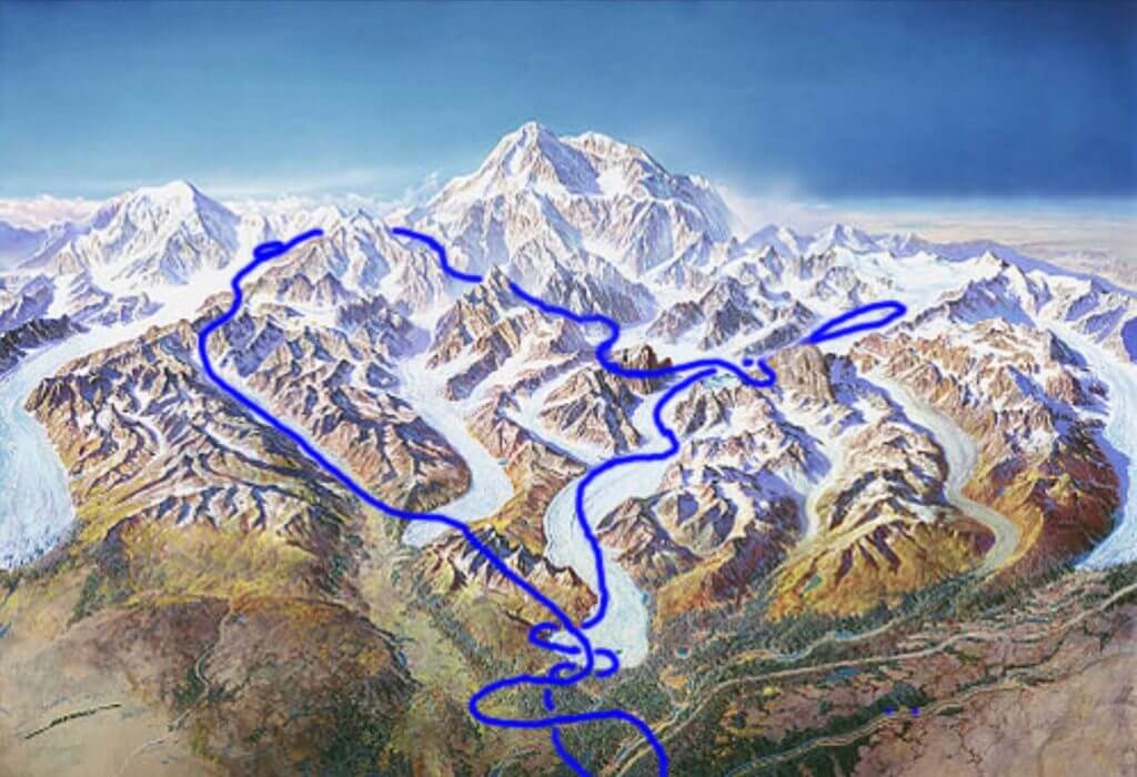 Mt. Denali Base Camp Denali Flight Tours N2 Alaska