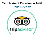 Trip Advisor Certificate of Excellence 2018